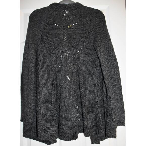 Matty M Cardigan Sweater, Dark Charcoal Gray, Women's Small, NWT - Picture 2 of 8